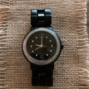 Movado Cerena women’s black diamond watch.